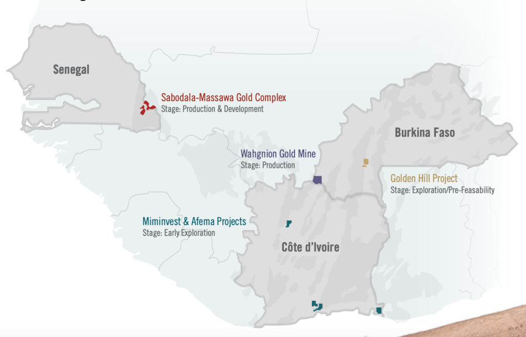 Teranga Gold - Property Map