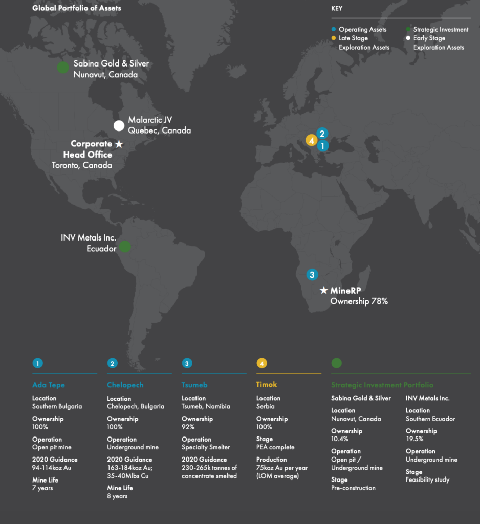 Dundee Precious Metals - Property Map