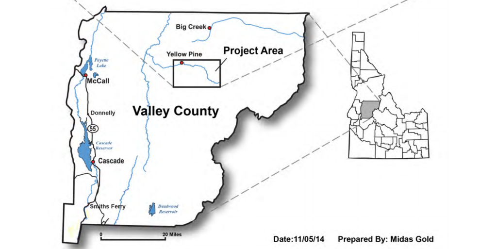 Midas Gold - Property Map