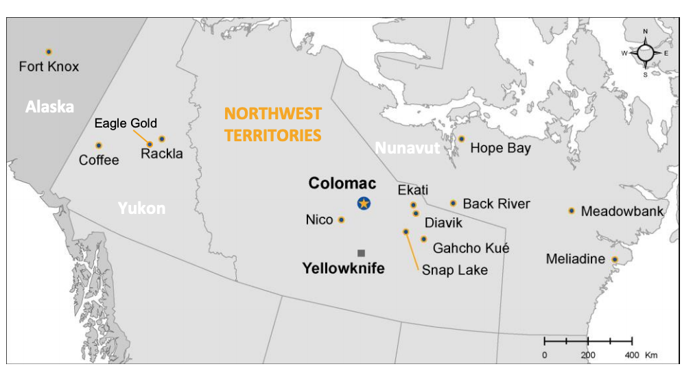 Nighthawk Gold - Property Map