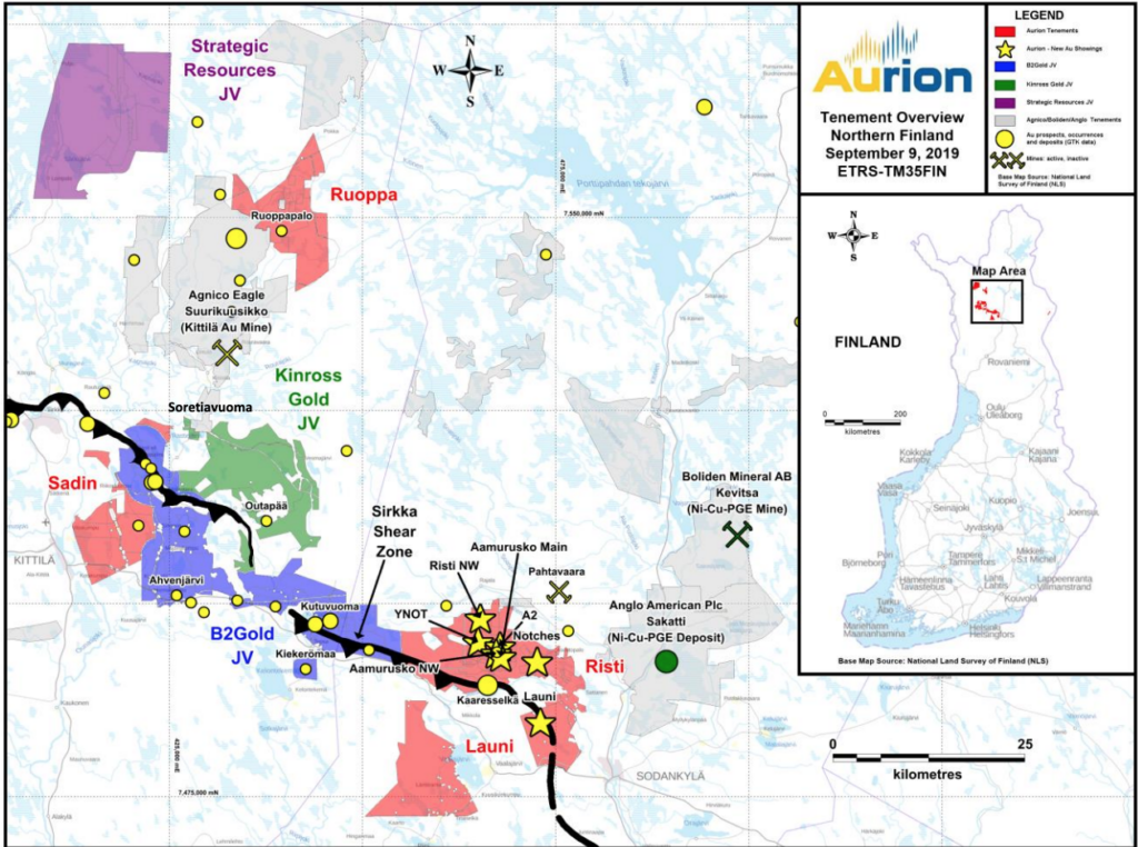 Aurion Resources - Property Map