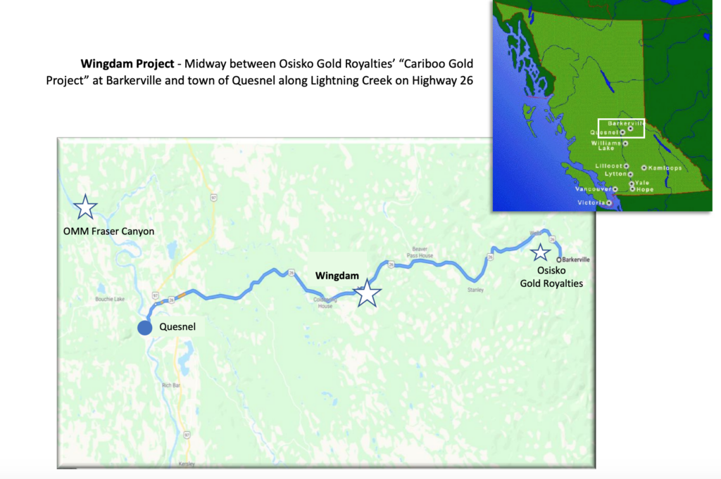 Omineca Mining - Property Map