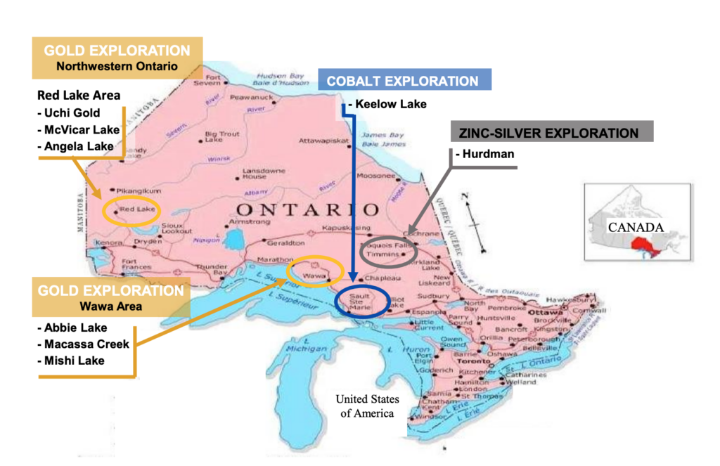 Argo Gold - Property Map