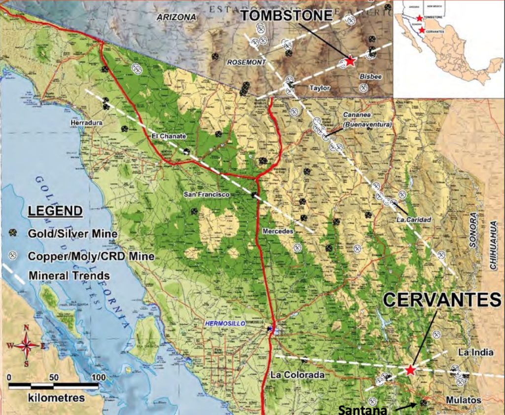 Aztec Minerals - Property Map