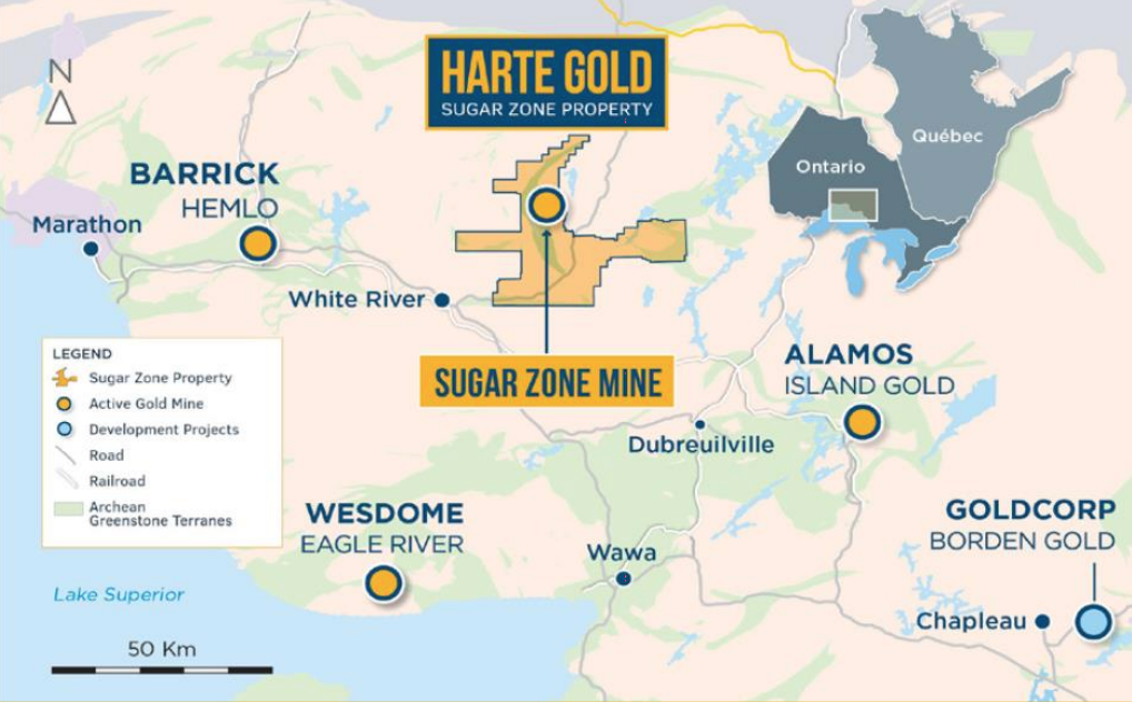 Harte Gold - Property Map