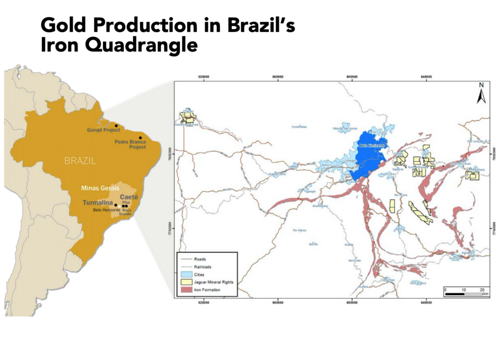 Jaguar Mining - Property Map