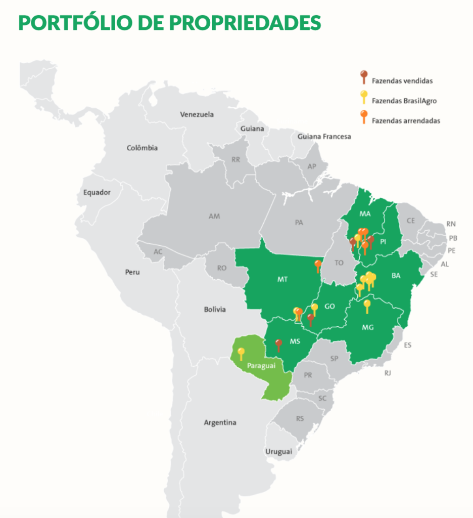 Brasil Agro - Property Map