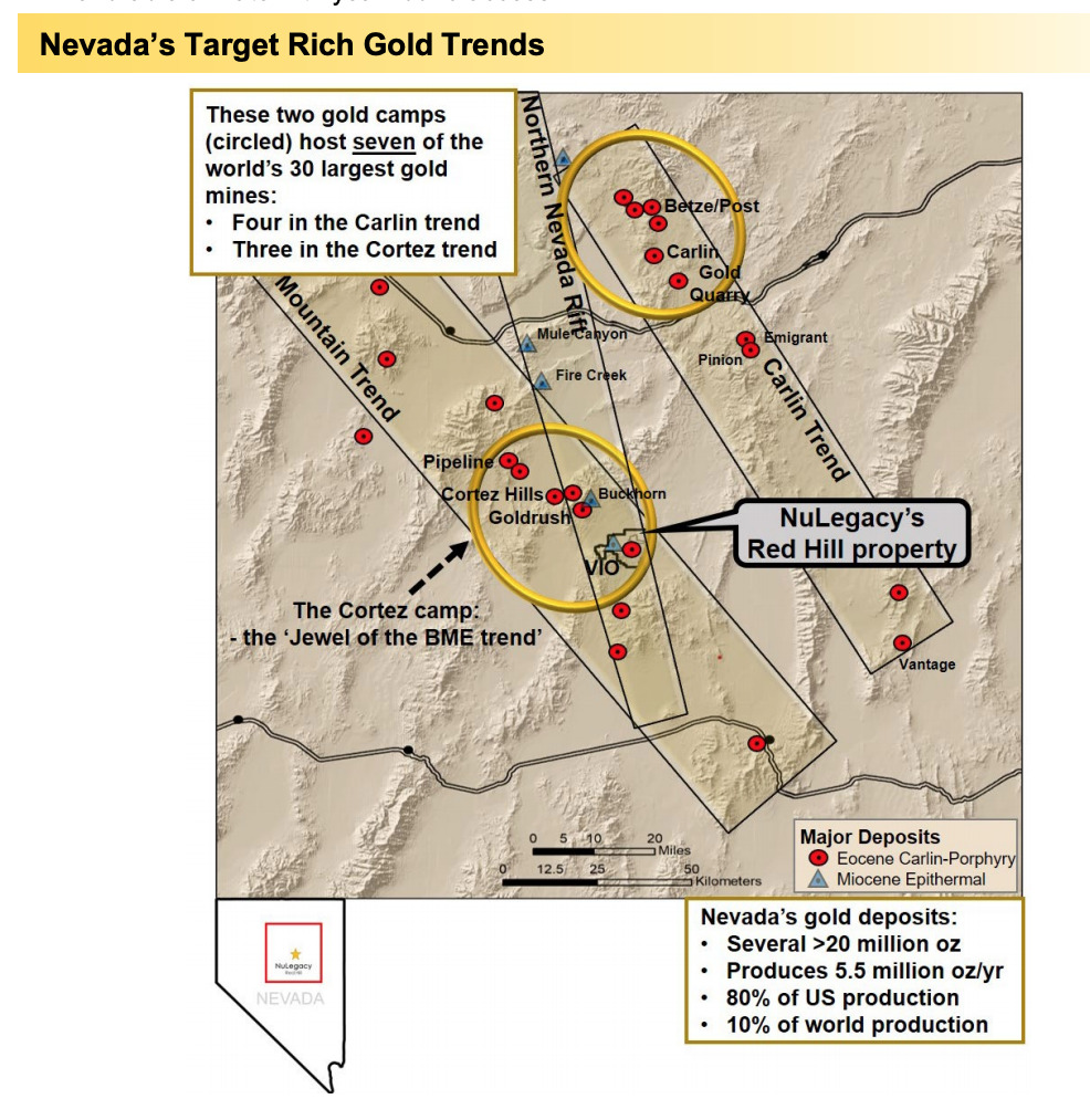 NuLegacy Gold - Property Map