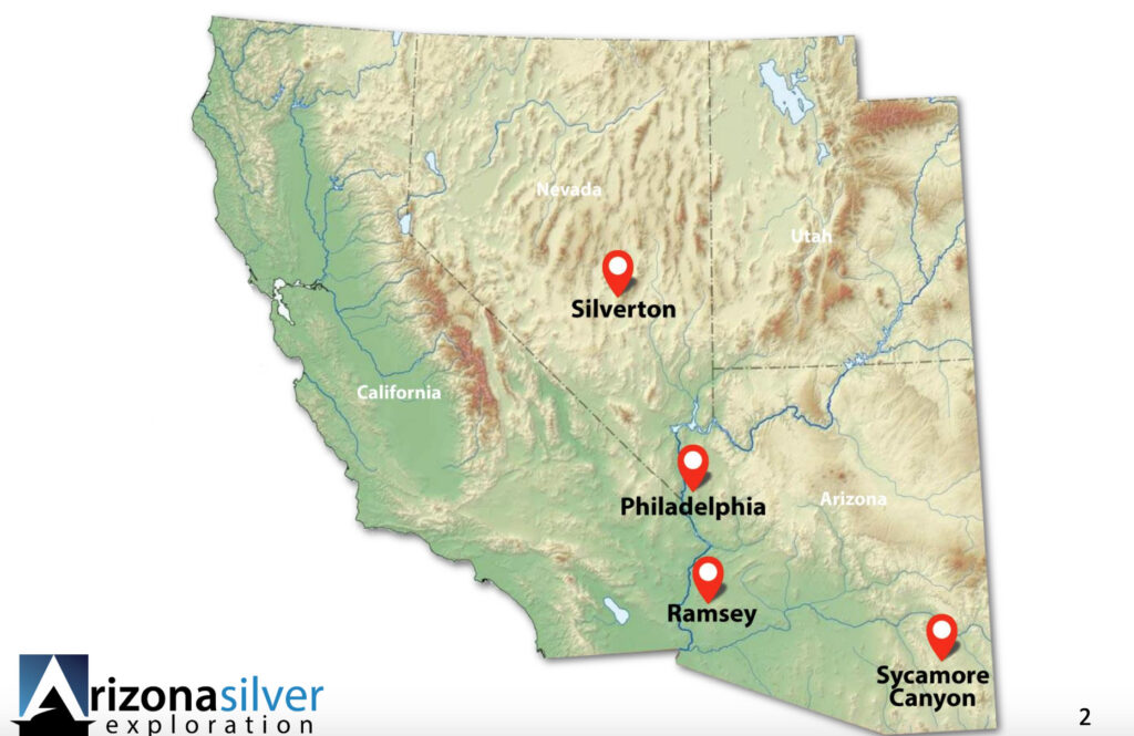Arizona Silver Exploration - Property Map